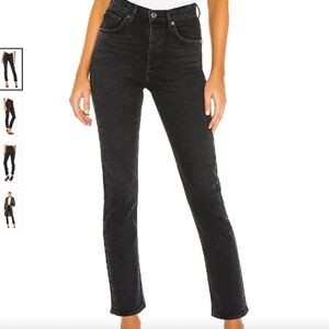 Agolde Black Ankle & Cropped Jeans